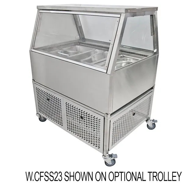 Woodson W.CFSS24 Woodson 4 x 1/1GN Self Serve Glass Cold Food Display