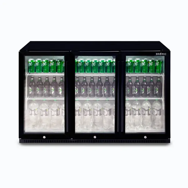 Bromic BB0330GD-NR-1 Back Bar Fridge, 307L, 3 Doors, Hinged