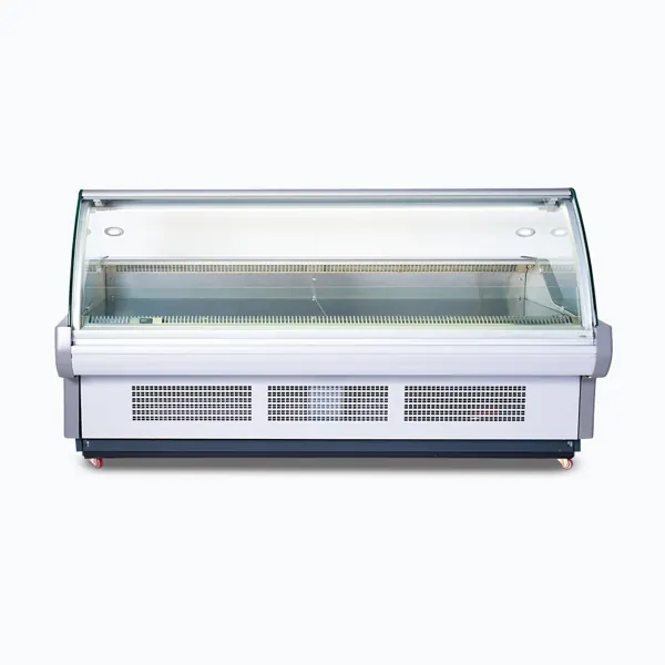 Bromic DD2500CG-NR Curved Glass Deli Display, 2580mm