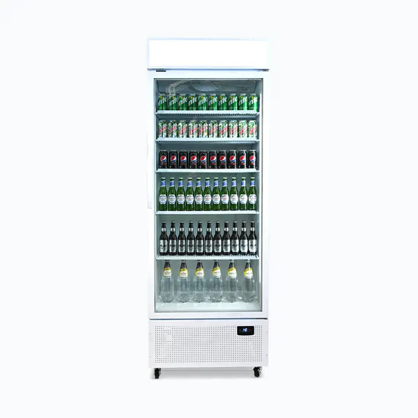 Bromic GM0690LW Upright Display Fridge, 659L, 1 Door, Flat Glass, Lightbox
