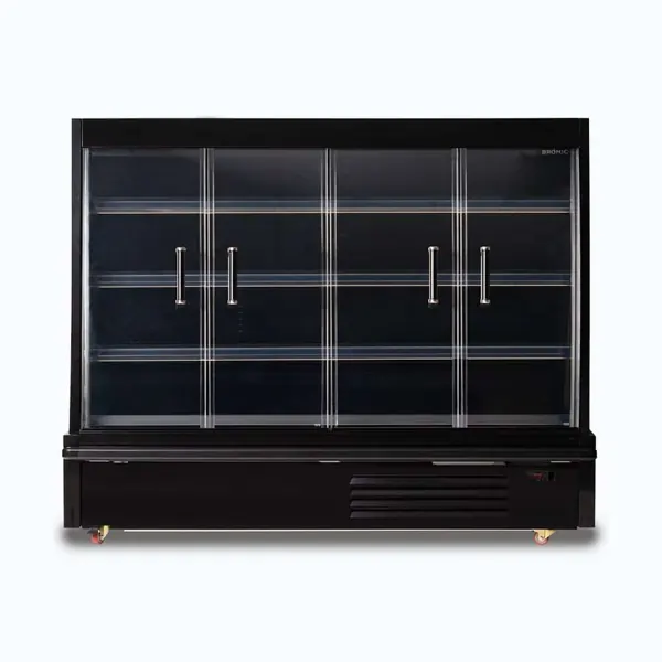 Bromic SKU 3335641-NR Semi Vertical Display Fridge, 1875mm, 4 Doors, Hinged