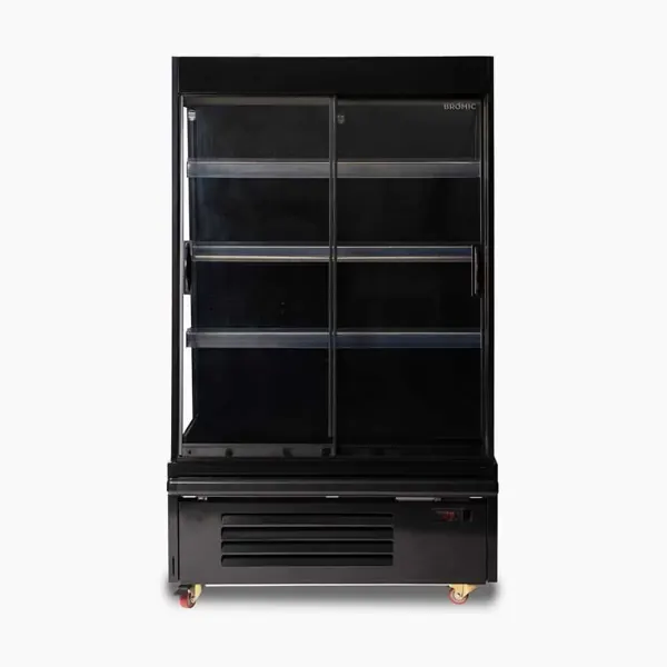 Bromic SKU 3335644-NR Semi Vertical Display Fridge, 938mm, 2 Doors, Sliding