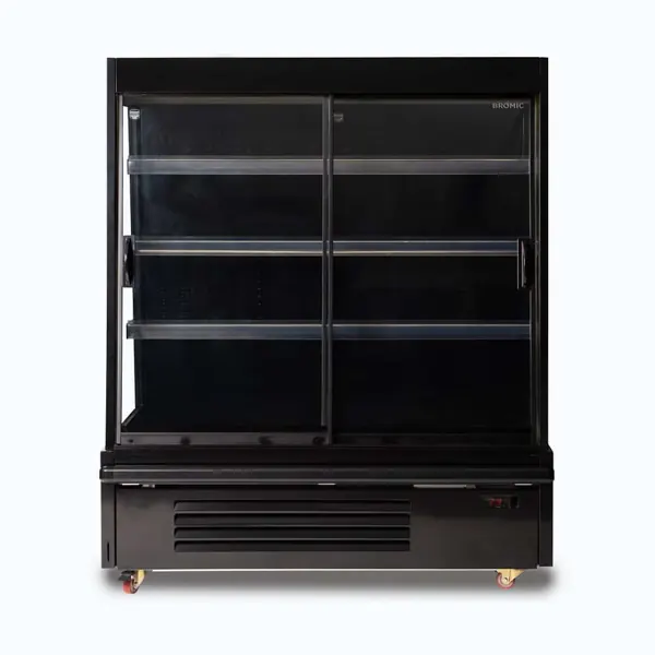 Bromic SKU 3335645-NR Semi Vertical Display Fridge, 1250mm, 2 Doors, Sliding