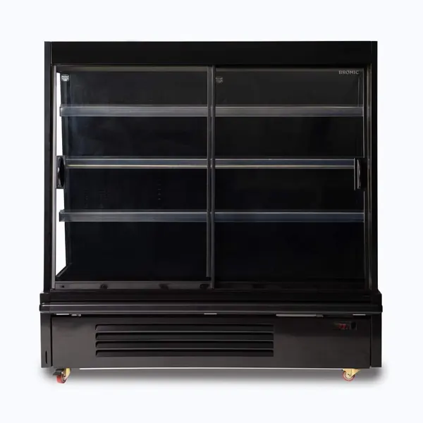 Bromic SKU 3335648-NR Semi Vertical Display Fridge, Gondola, 1580mm, 2 Doors, Sliding
