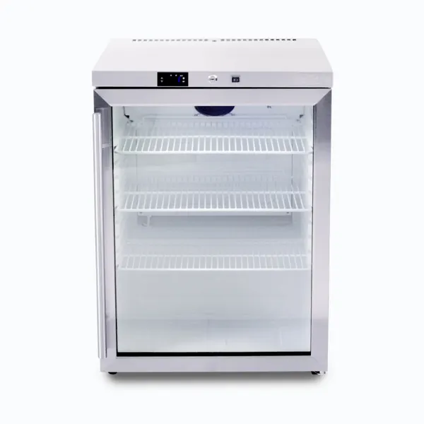 Bromic UBC0140GD-NR Under Bench Display Fridge, 138L, 1 Door, Glass