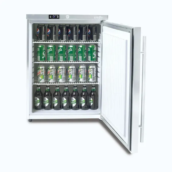 Bromic UBC0140SD-NR Under Bench Fridge, 138L, 1 Door, Stainless Steel