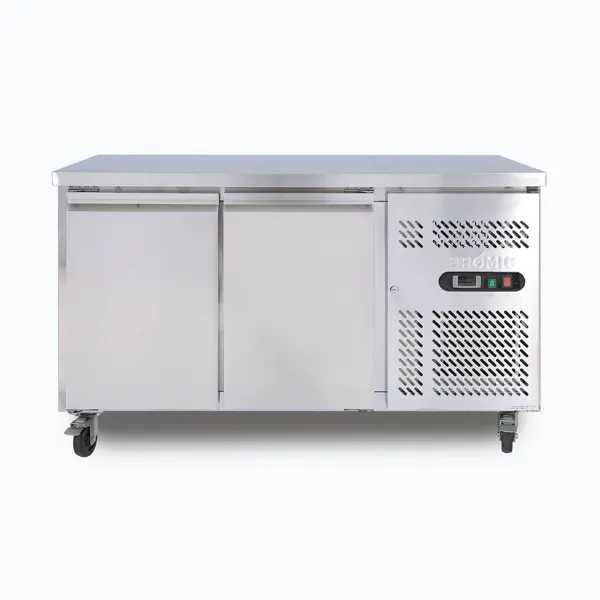 Bromic UBF1360SD-NR Under Bench Freezer, 282L, 2 Doors, Stainless Steel