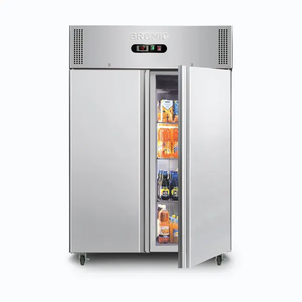 Bromic UC1300SD-NR-1 Upright Fridge, 1300L, 2 Doors, Stainless Steel