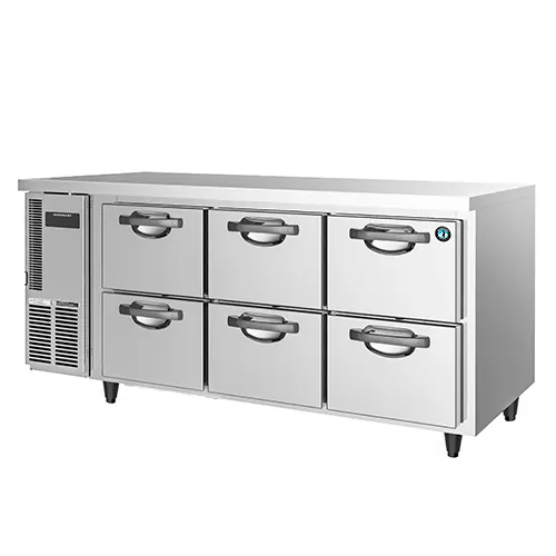 Hoshizaki RTC-167DEA-GN-6D 404L 6 Drawer 150mm Deep Gastronorm Underbench Refrigerator on castors