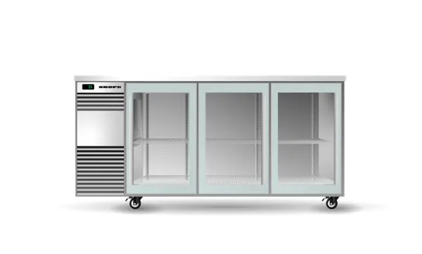 SKOPE BB.3.GSL BackBar 3 Glass Sliding Door Fridge