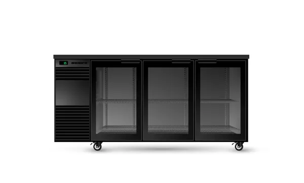 SKOPE BB.3.GSW BackBar 3 Glass Swing Door Fridge