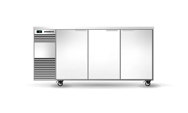SKOPE BB.3.SSW BackBar 3 Solid Swing Door Fridge