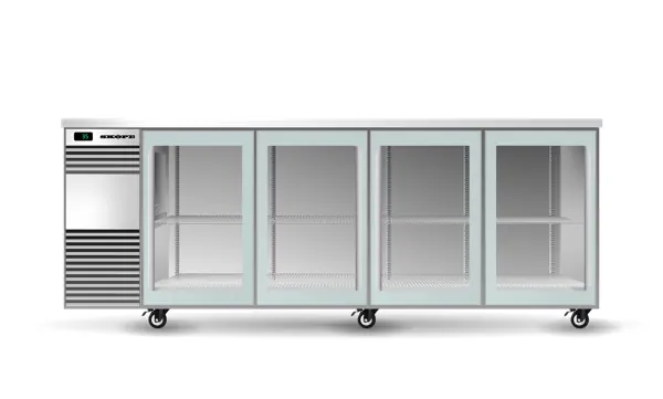 SKOPE BB.4.GSL BackBar 4 Glass Sliding Door Fridge