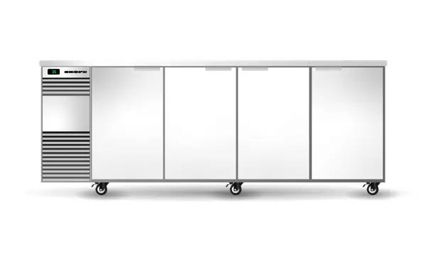 SKOPE BB.4.SSW BackBar 4 Solid Swing Door Fridge