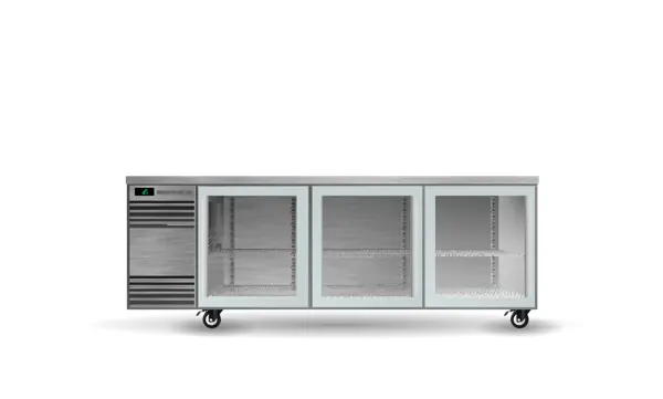 SKOPE CL.3.GSL BackBar 3 Glass Sliding Door CounterLine Fridge