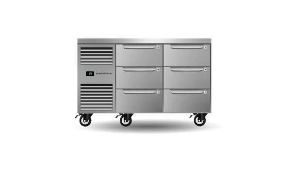 SKOPE PG11.UBF.2.D6 ProSpec 6 Drawer, 2 Bay, Underbench GN1/1 Freezer