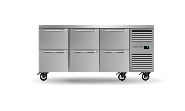 SKOPE PG11.UBF.3.D6.RH ProSpec 6 Drawer, 3 Bay, Underbench GN1/1 Right Hand Freezer