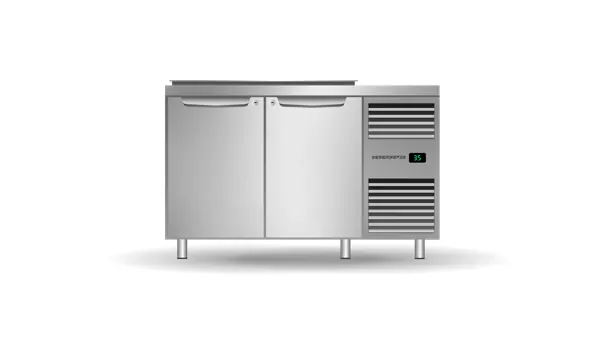 SKOPE PG13.PPS.DC.2.SD.RH ProSpec 2 Solid Door Salad Preparation Drop-in Collar GN1/3 Right Hand Fridge