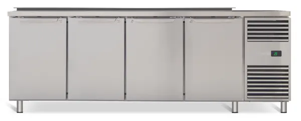 SKOPE PG13.PPS.DC.4.SD.RH ProSpec 4 Solid Door Salad Preparation Drop-in Collar GN1/3 Right Hand Fridge