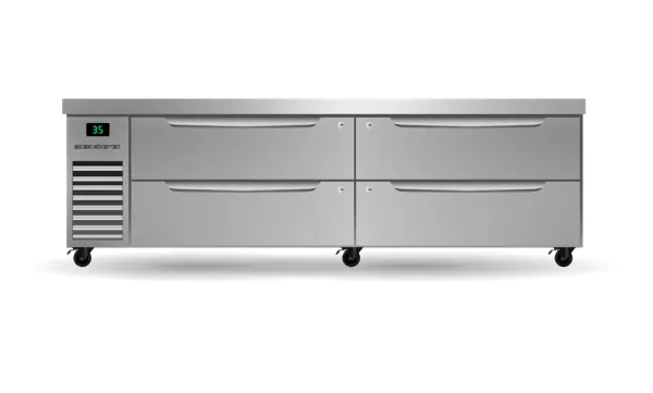 SKOPE PG21.CBR.2.D4 ProSpec 4 Drawer, Two Bay, ChefBase GN 2/1 Fridge