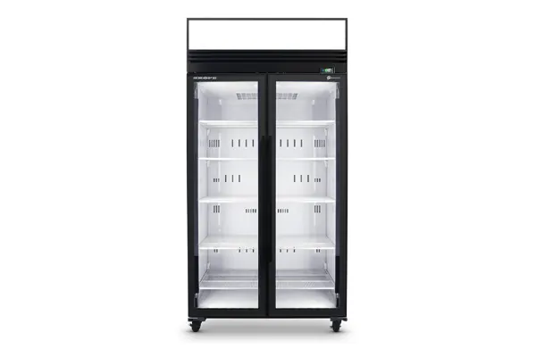 SKOPE SKFT1000N-AC ActiveCore 2 Glass Door Upright Display or Storage Freezer, Lit Sign