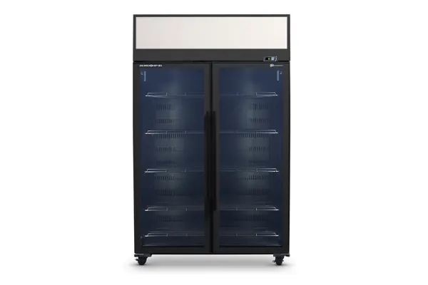 SKOPE SKT1300N-AC ActiveCore 2 Glass Door Display or Storage Fridge, Lit Sign