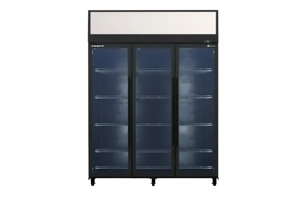 SKOPE SKT1500N-AC ActiveCore 3 Glass Door Display or Storage Fridge, Lit Sign