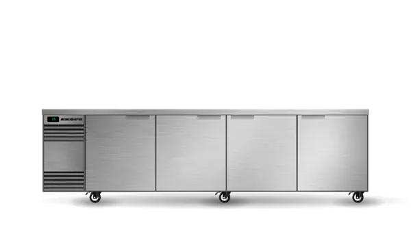 SKOPE SL.4.SSW BackBar 4 Solid Swing Door SlimLine Fridge